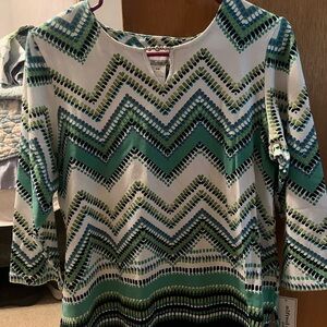 Alfred Dunner Graphic Blouse